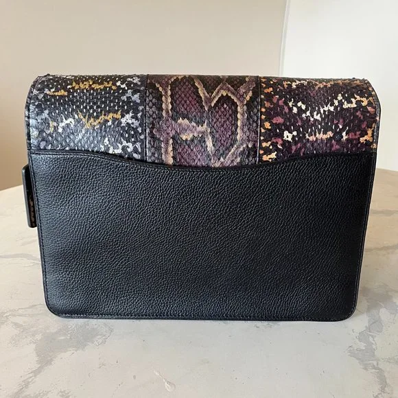 SOLD Coach 1941 Large Tabby Exotic Snakeskin Shoulder Bag w Leather Crossbody - Picture 5 of 16